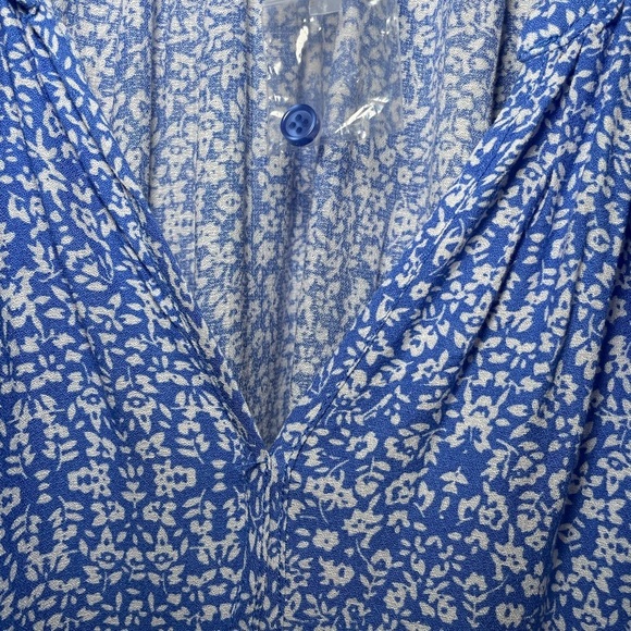 Jones New York blue with white floral print sz 2 X - Picture 2 of 7
